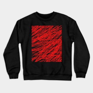 Red abstract art string T-Shirt Crewneck Sweatshirt